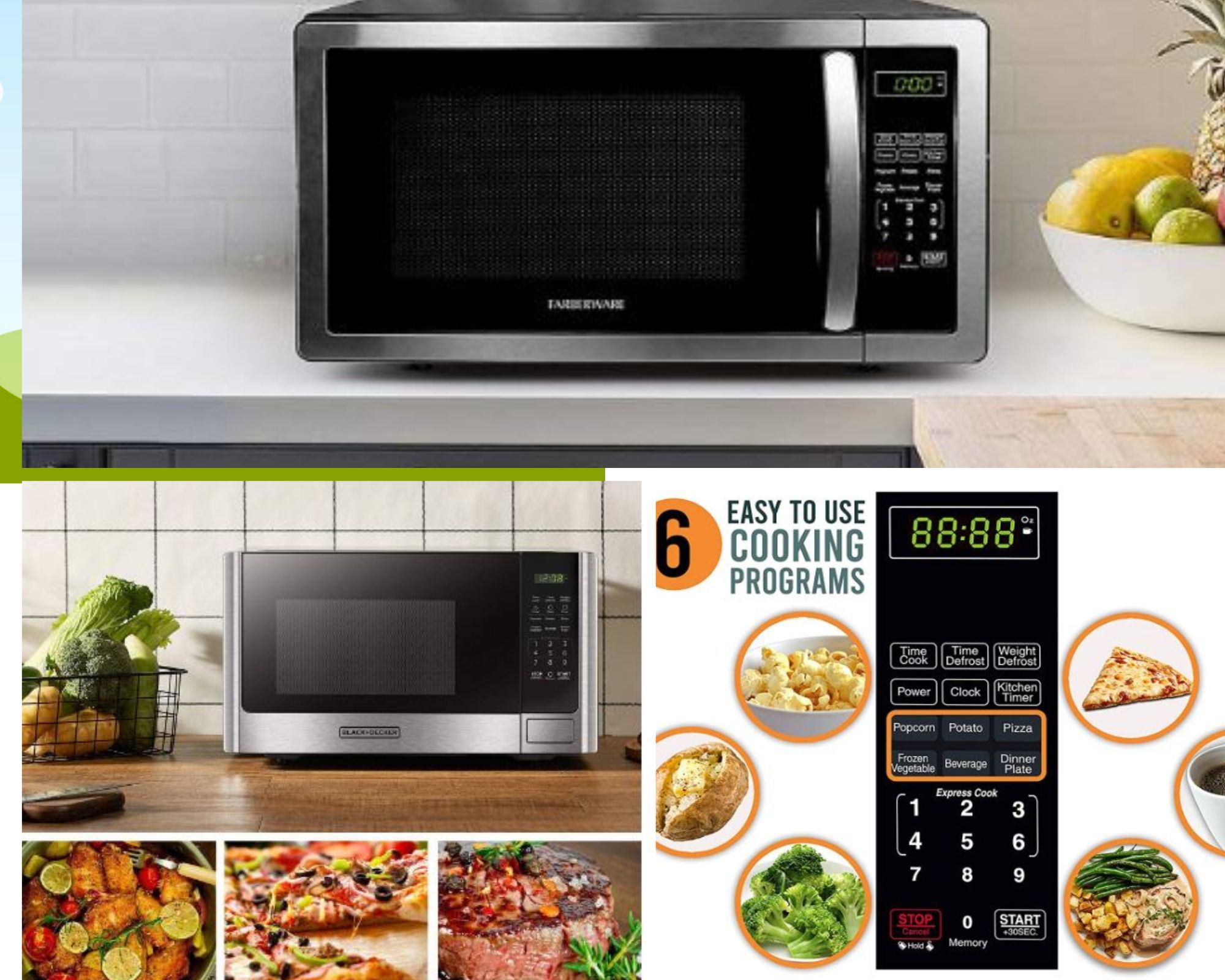 Why A Countertop Microwave Widest Variety of Capacity and Power!