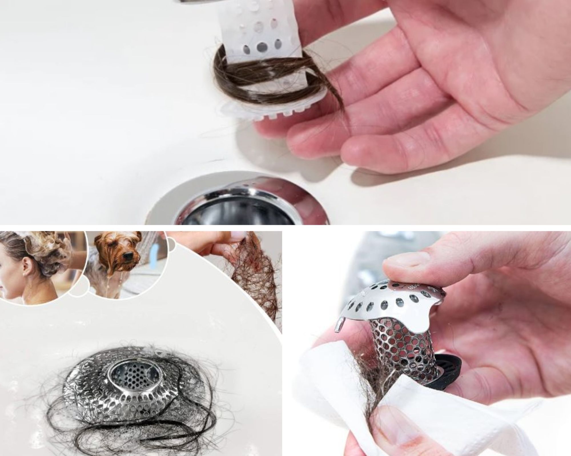 Revolutionary Bathtub Drain Protector Say Goodbye to Hair Clogs!