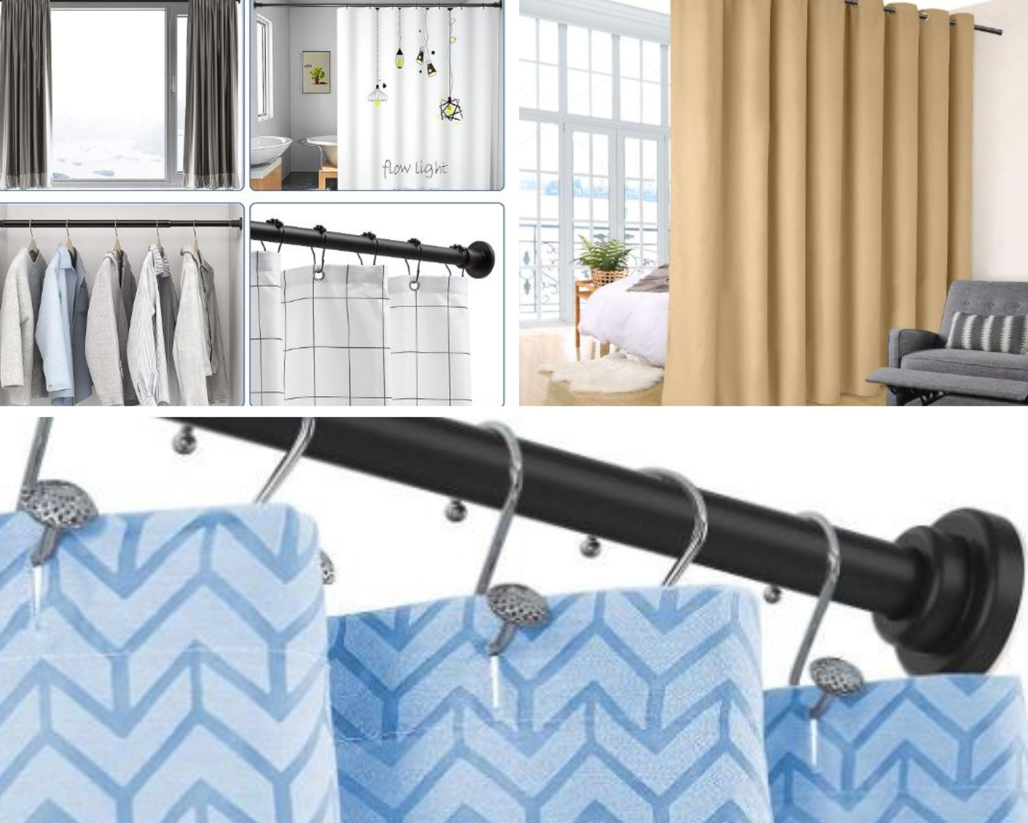 Unbeatable Shower Tension Curtain Rods for Your Bathroom!