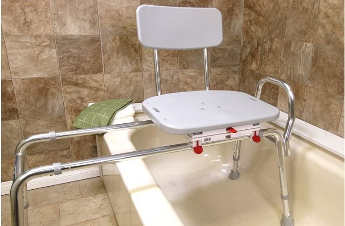 Best Sliding Transfer Bench to Help Getting In and Out of the Tub!