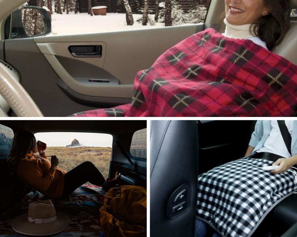 Command the Cold: Drive in Comfort With a Heated Car Blanket!
