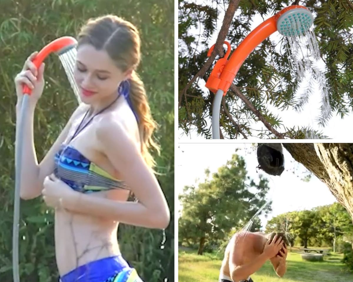 Experience the Privacy of a Hot Shower With Your Camping Shower!