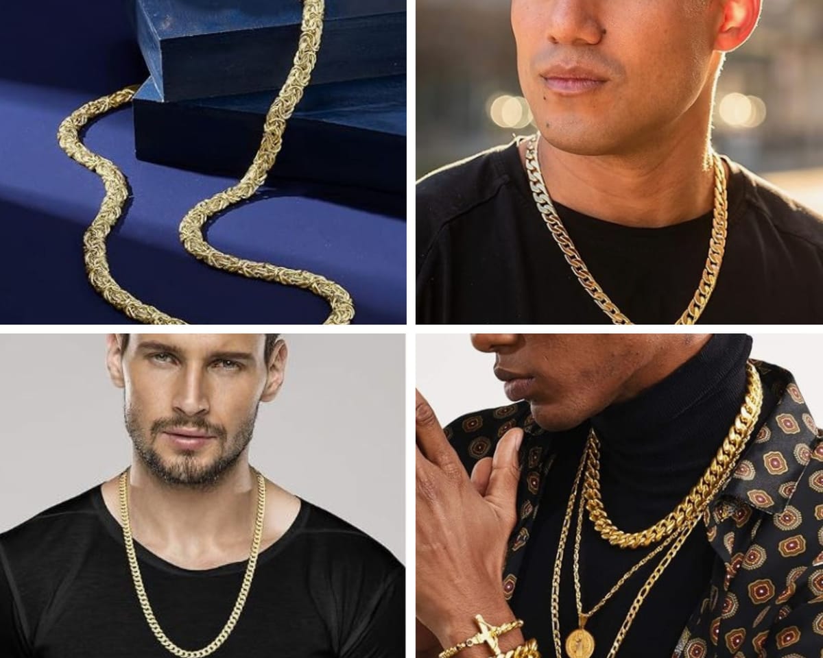 Gold Necklace For Men; Why Should Girls Have All The Bling?